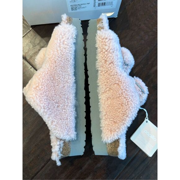 NWT Papillio by Birkenstock Arizona Big Buckle Platform Teddy sandal, $180 - Picture 3 of 8